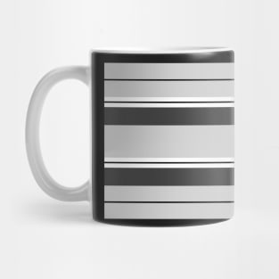 Strips - gray, black and white. Mug